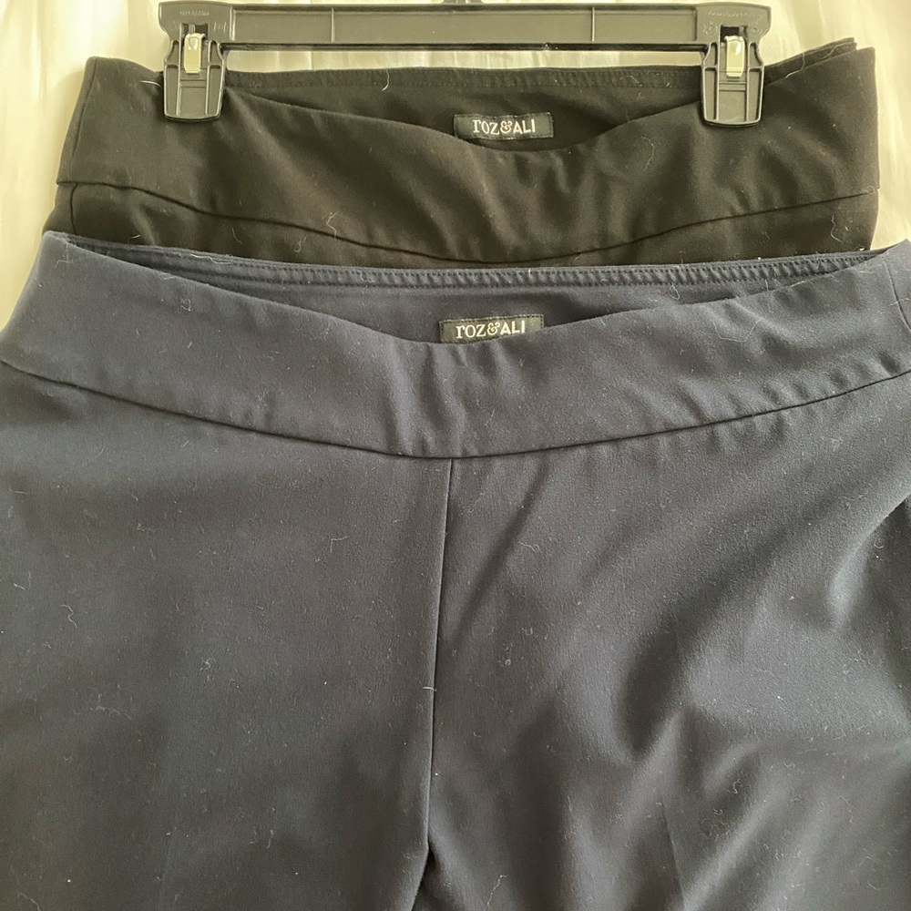 2 pair of Roz & Ali work pants slacks